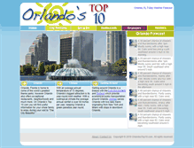 Tablet Screenshot of orlandostop10.com